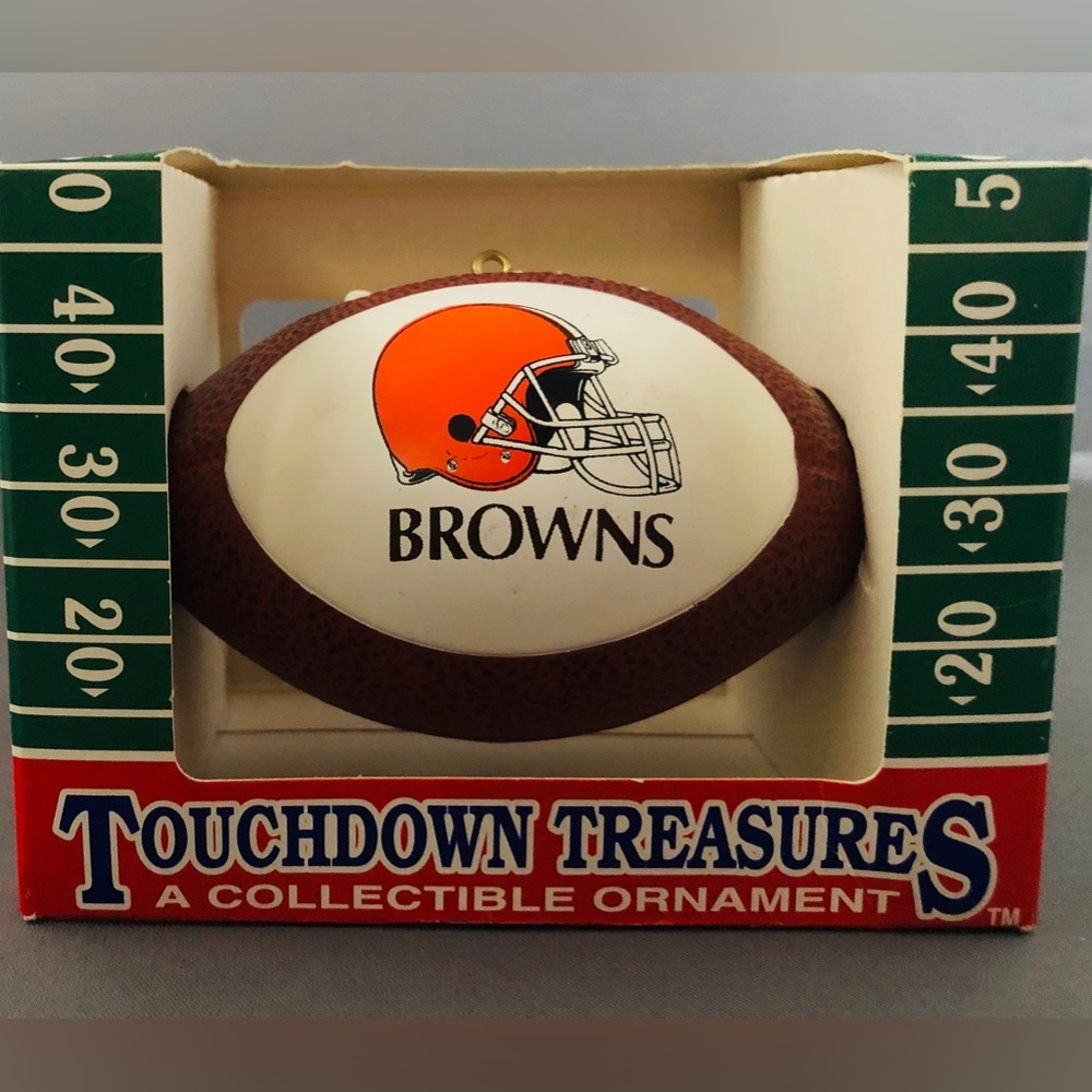 NFL Cleveland Browns Vintage Football Ornament Collectible